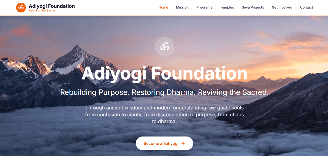 AdiYogInGo - Professional software development project showcasing React, Firebase, Netlify